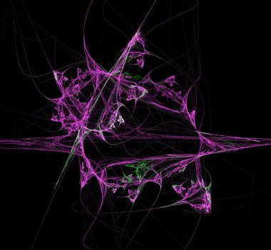 Dijital fraktal resimlerinden birinin resmi