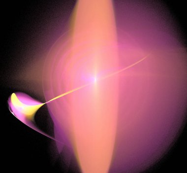 Dijital fraktal resimlerinden birinin resmi