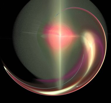 Dijital fraktal resimlerinden birinin resmi