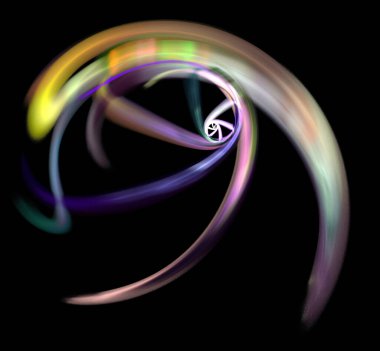 Dijital fraktal resimlerinden birinin resmi