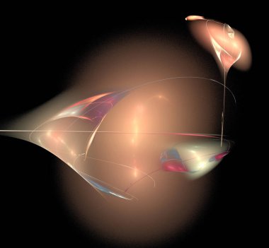 Dijital fraktal resimlerinden birinin resmi