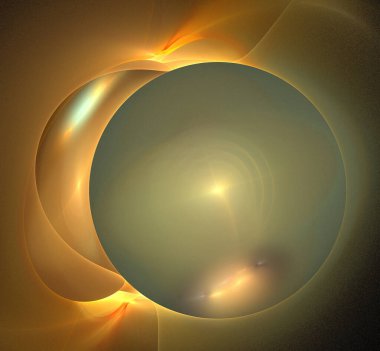 Dijital fraktal resimlerinden birinin resmi