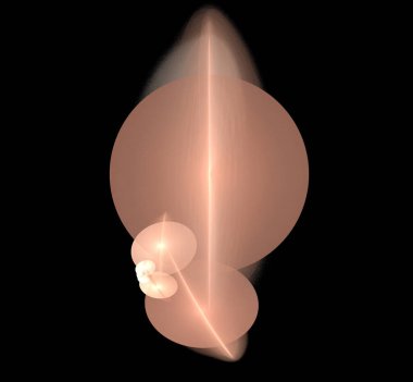 Dijital fraktal resimlerinden birinin resmi