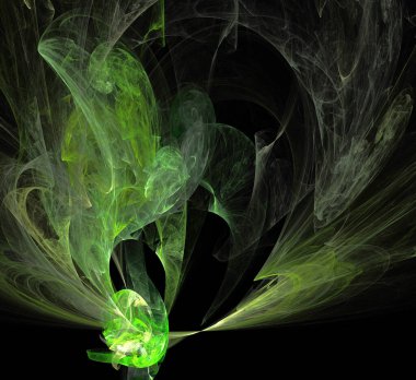 Dijital fraktal resimlerinden birinin resmi