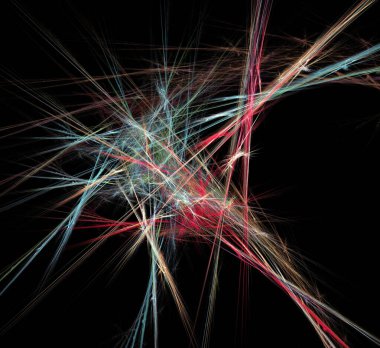 Dijital fraktal resimlerinden birinin resmi