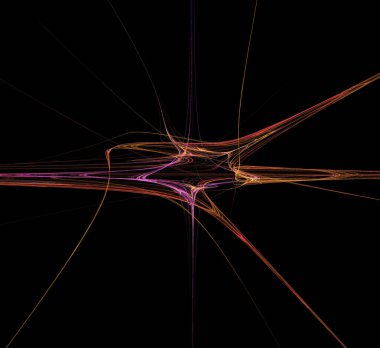 Dijital fraktal resimlerinden birinin resmi