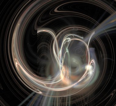 Dijital fraktal resimlerinden birinin resmi