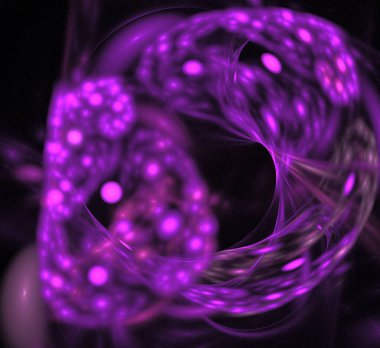 Dijital fraktal resimlerinden birinin resmi