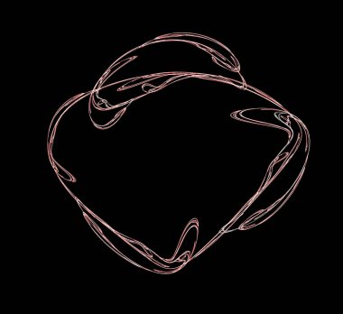 Dijital fraktal resimlerinden birinin resmi