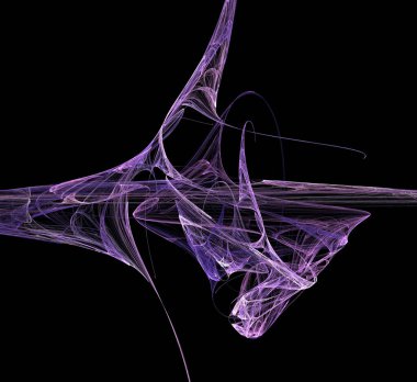 Dijital fraktal resimlerinden birinin resmi