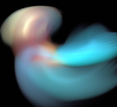 Dijital fraktal resimlerinden birinin resmi