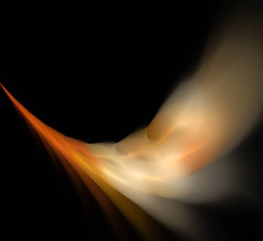 Dijital fraktal resimlerinden birinin resmi