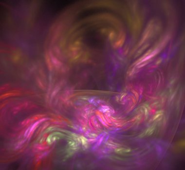 Dijital fraktal resimlerinden birinin resmi