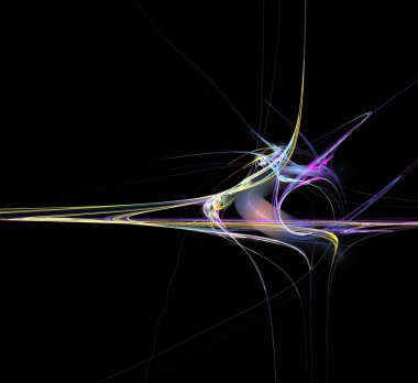 Dijital fraktal resimlerinden birinin resmi