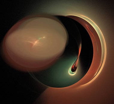 Dijital fraktal resimlerinden birinin resmi