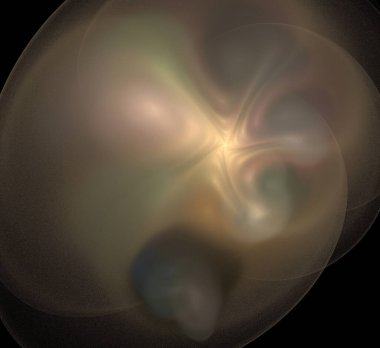 Dijital fraktal resimlerinden birinin resmi