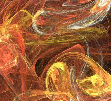 Dijital fraktal resimlerinden birinin resmi