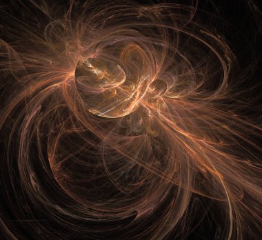 Dijital fraktal resimlerinden birinin resmi