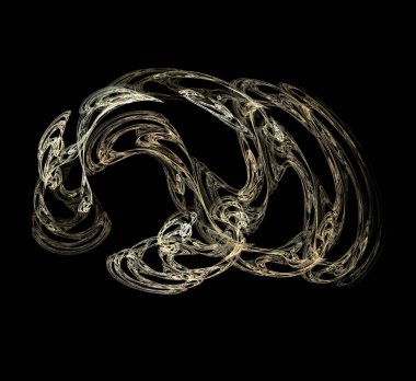 Dijital fraktal resimlerinden birinin resmi