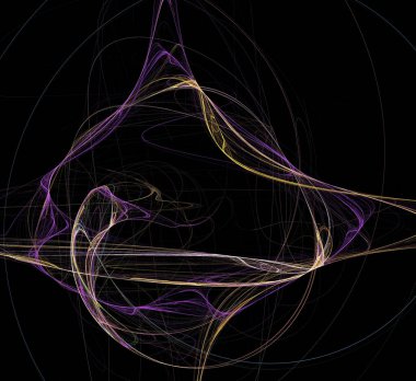 Dijital fraktal resimlerinden birinin resmi