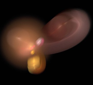 Dijital fraktal resimlerinden birinin resmi