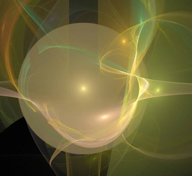 Dijital fraktal resimlerinden birinin resmi