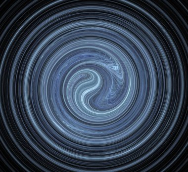 Dijital fraktal resimlerinden birinin resmi