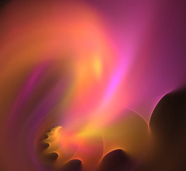 Dijital fraktal resimlerinden birinin resmi