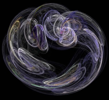 Dijital fraktal resimlerinden birinin resmi