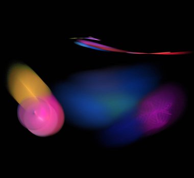 Dijital fraktal resimlerinden birinin resmi