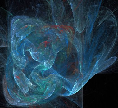 Dijital fraktal resimlerinden birinin resmi