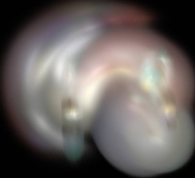 Dijital fraktal resimlerinden birinin resmi