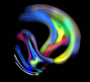 Dijital fraktal resimlerinden birinin resmi