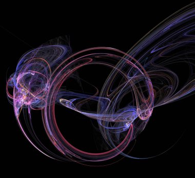 Dijital fraktal resimlerinden birinin resmi