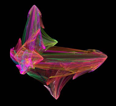 Dijital fraktal resimlerinden birinin resmi