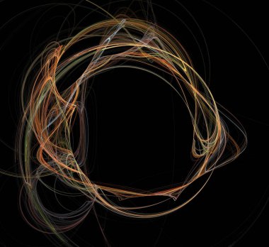 Dijital fraktal resimlerinden birinin resmi