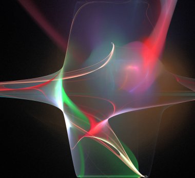 Dijital fraktal resimlerinden birinin resmi