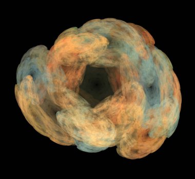 Dijital fraktal resimlerinden birinin resmi