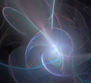 Dijital fraktal resimlerinden birinin resmi