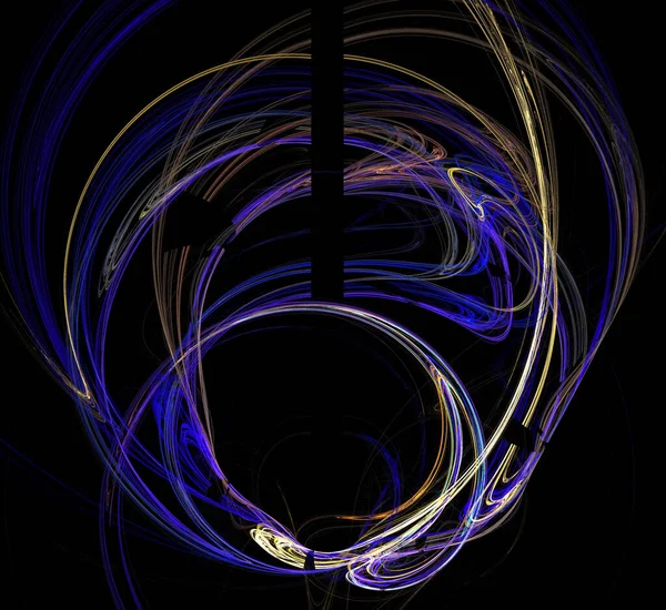 Dijital fraktal resimlerinden birinin resmi