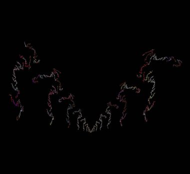 Dijital fraktal resimlerinden birinin resmi