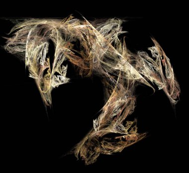 Dijital fraktal resimlerinden birinin resmi