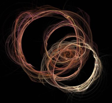 Dijital fraktal resimlerinden birinin resmi