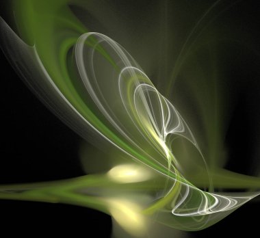 Dijital fraktal resimlerinden birinin resmi