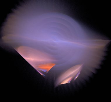 Dijital fraktal resimlerinden birinin resmi