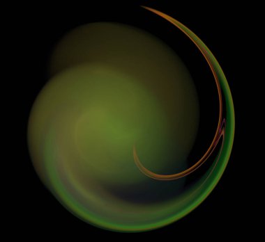 Dijital fraktal resimlerinden birinin resmi