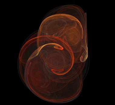 Dijital fraktal resimlerinden birinin resmi