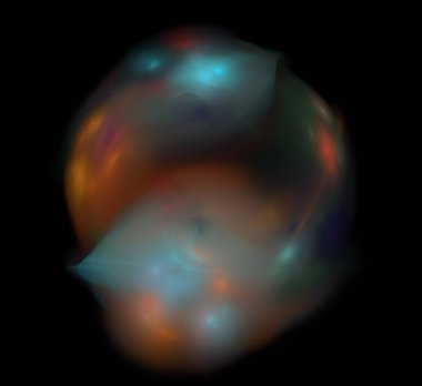 Dijital fraktal resimlerinden birinin resmi