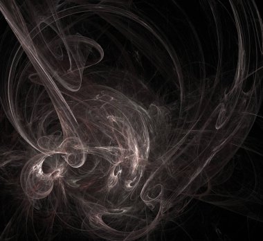 Dijital fraktal resimlerinden birinin resmi