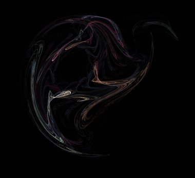 Dijital fraktal resimlerinden birinin resmi